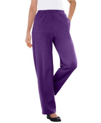 Women's Within Tall 7-Day Knit Ribbed Straight-Leg Pull-On Pants