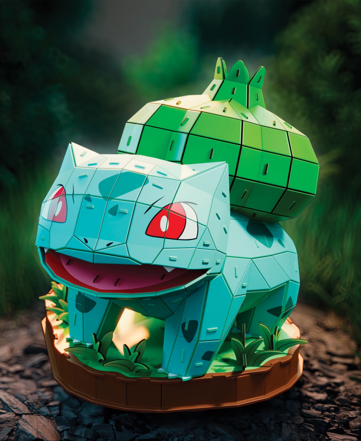 Pokémon Bulbasaur 3d Model Kit Kanto Starter Collection, 195 Pieces In Blue