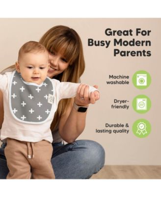 8pk Baby Bibs for Boy, Baby Drool Bib for Baby Boys and Girls, Infant Teething Bibs