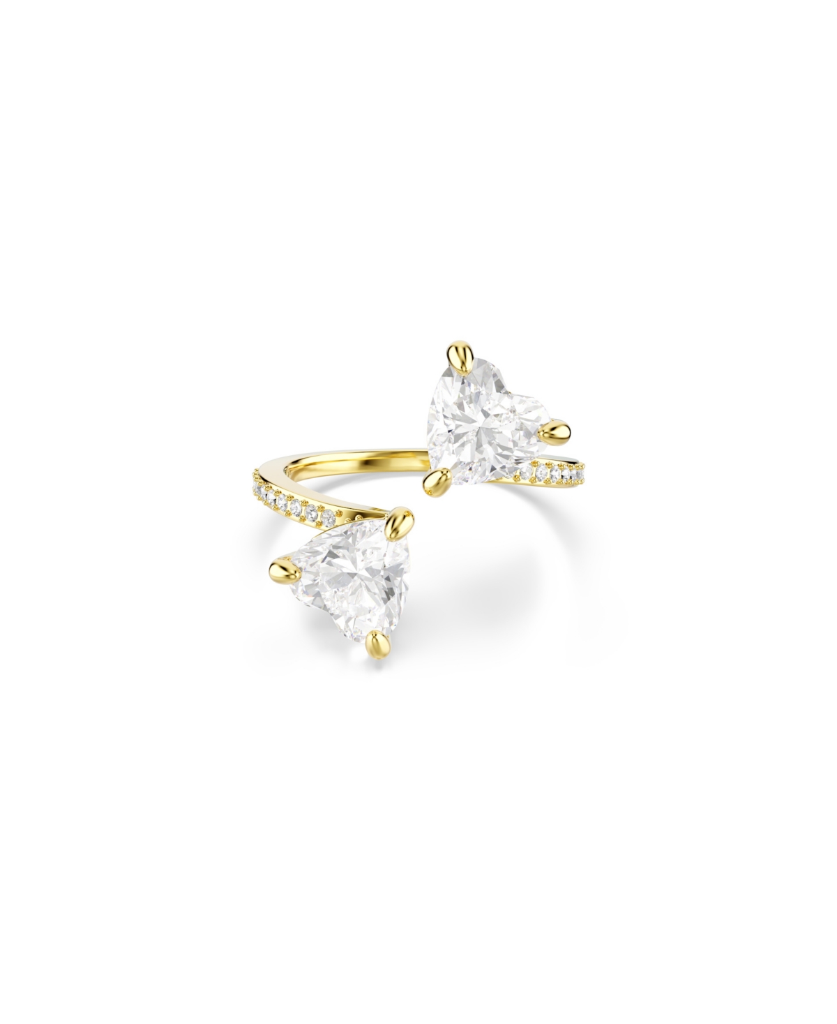 Swarovski Mesmera Attract Gold-tone Plated Open Ring In Gold
