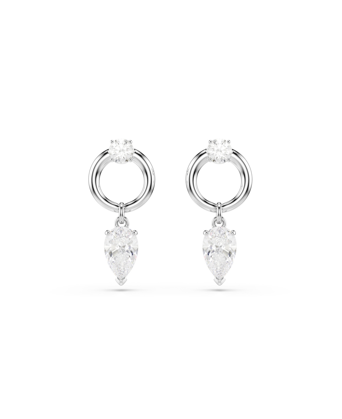 Swarovski Mesmera Rhodium Plated Drop Earrings