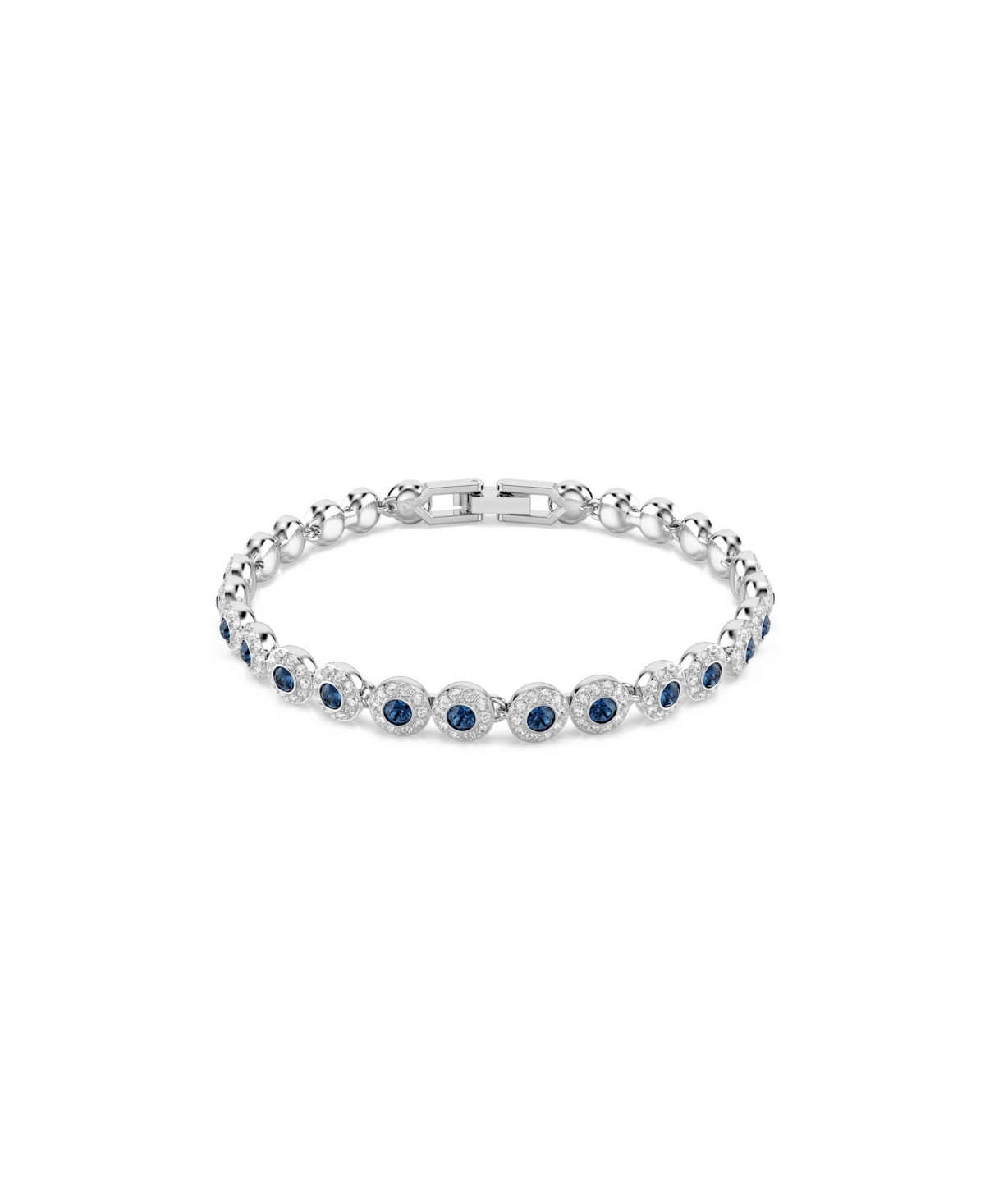 Swarovski Swaroski Una Angelic Rhodium Plated Tennis Bracelet In Multi