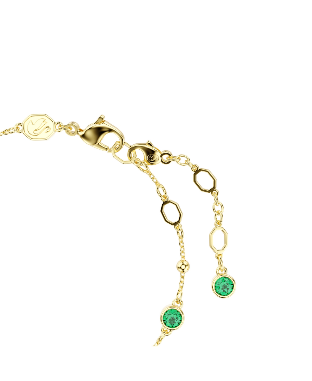 Swarovski Swaroski Imber Gold-tone Plated Bracelet In Green
