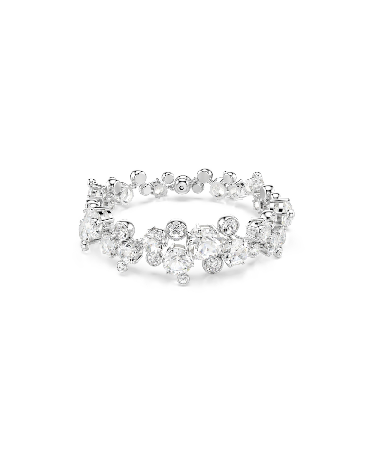 Swarovski Swaroski Constella Rhodium Plated Bracelet In Silver