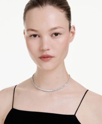 Matrix Rhodium Plated Necklace