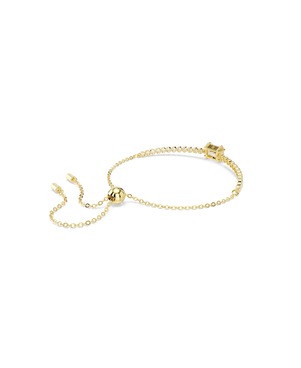 Swarovski Swaroski Matrix Gold-tone Plated Tennis Bracelet In Gold
