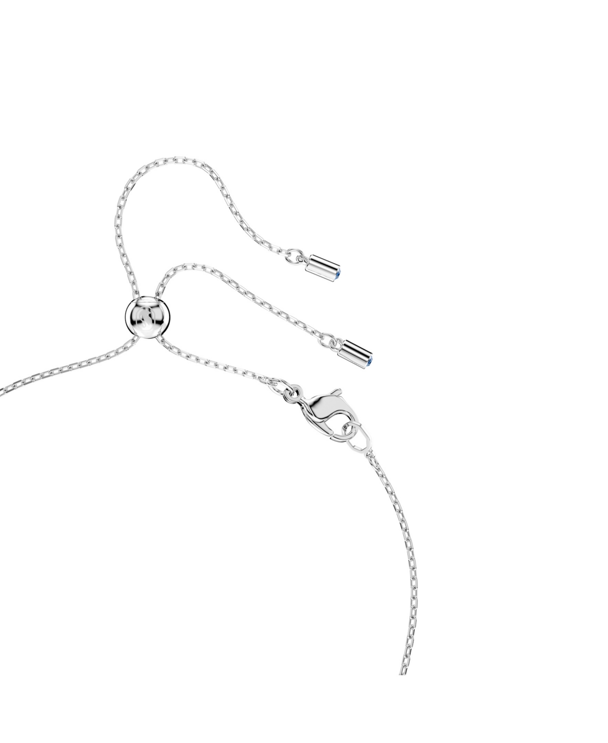 Swarovski Mesmera Rhodium Plated Pendant Necklace In Silver