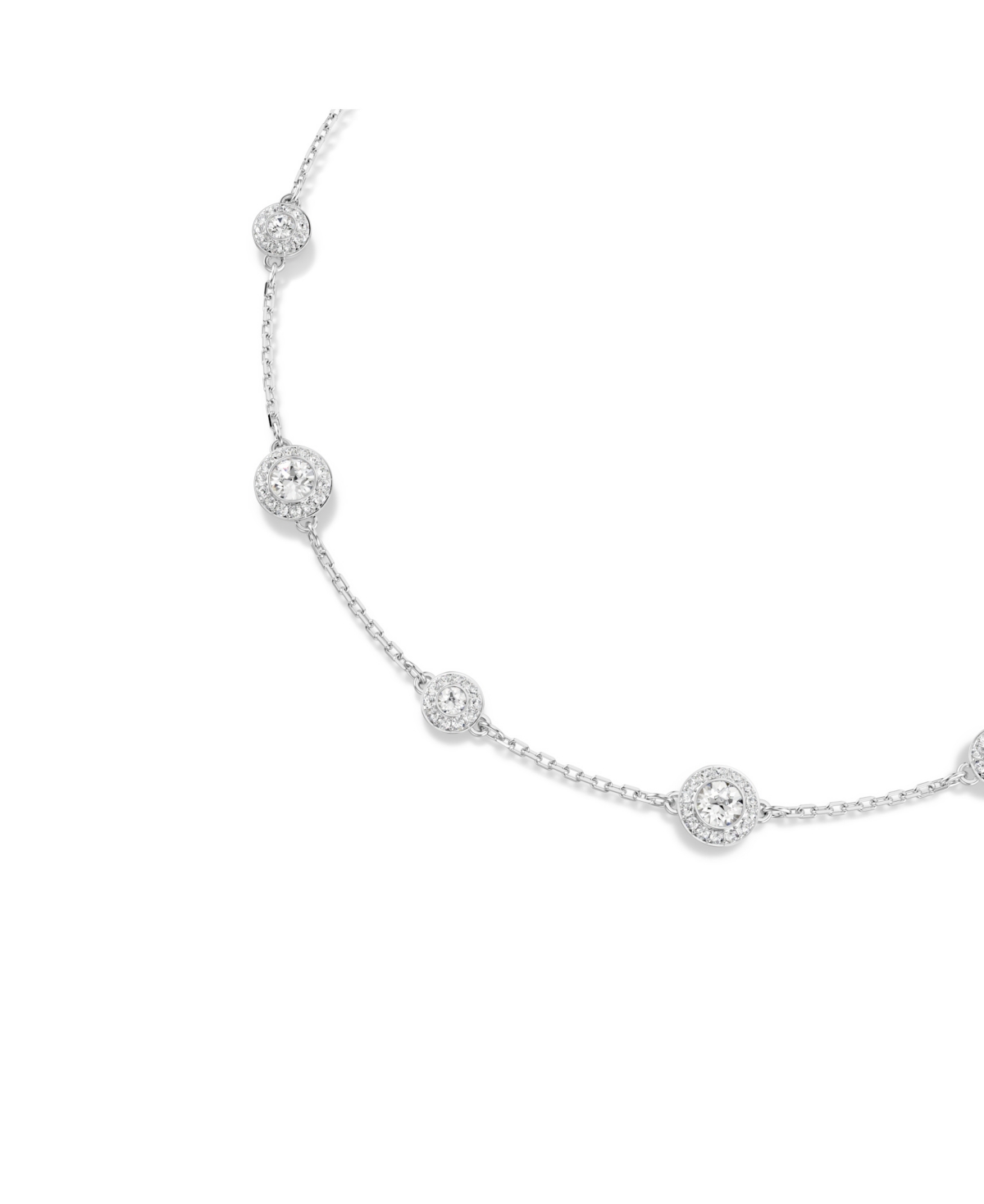 Swarovski Rhodium Plated Crystal Una Angelic Necklace