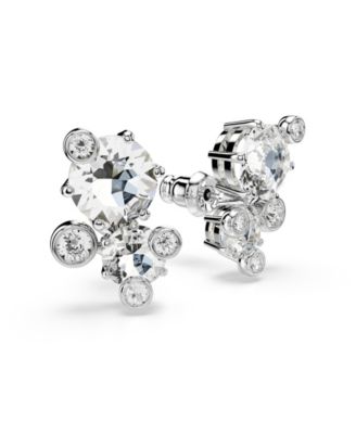 Constella  Rhodium Plated Stud Earrings