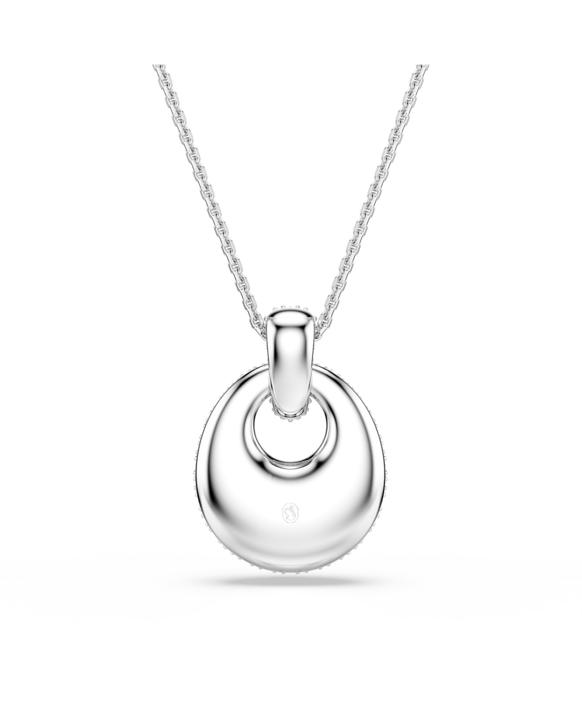 Swarovski Sublima Rhodium Plated Pendant Necklace In White