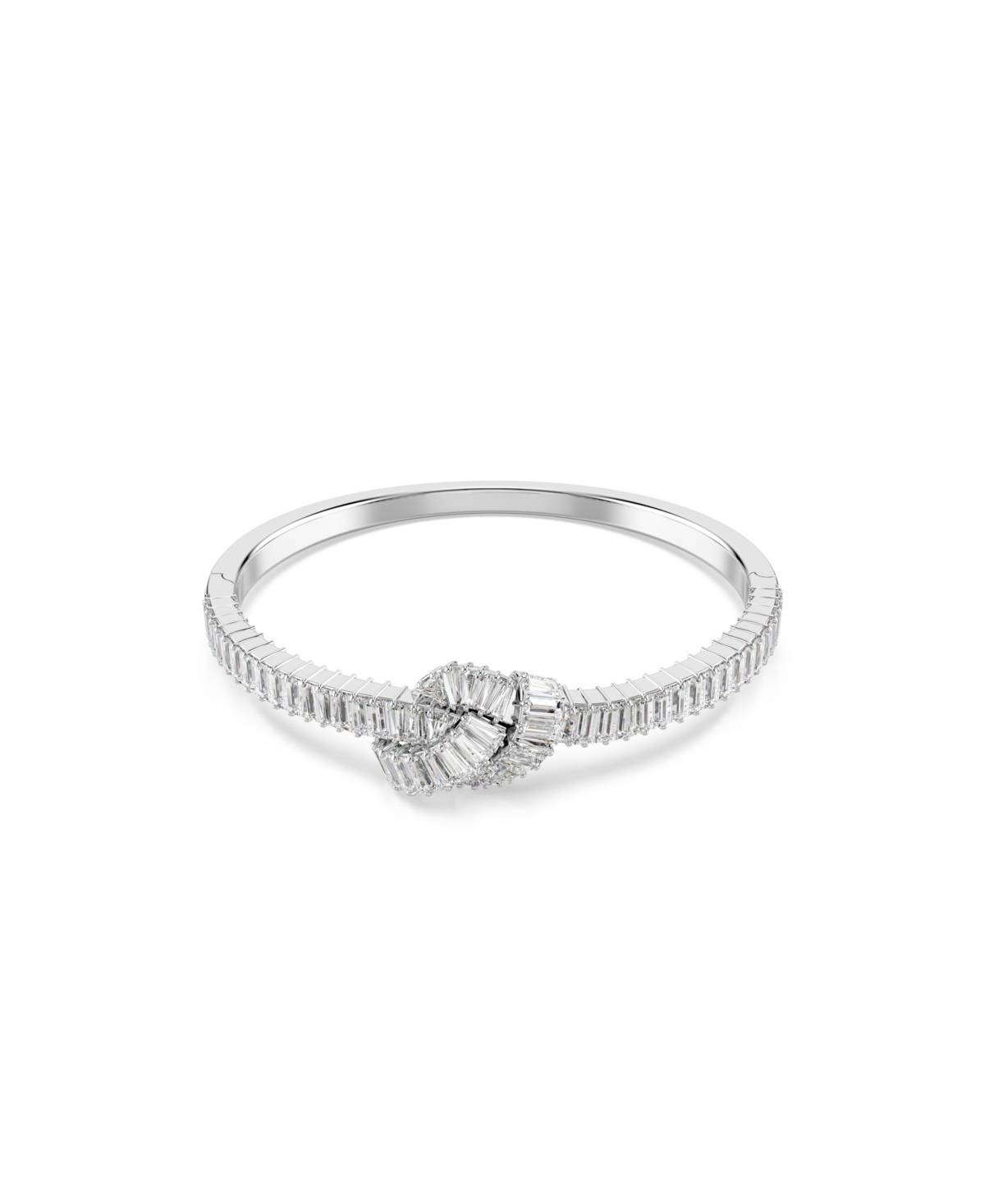 Swarovski Swaroski Matrix Rhodium Plated Bangle In Metallic