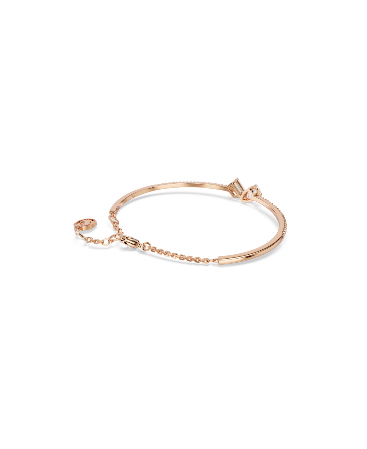 Swarovski Swaroski Mesmera Rose Gold-tone Plated Bangle In Gold