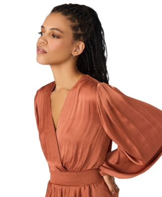 Women's Bei Smocked-Waist Tiered High-Low Dress