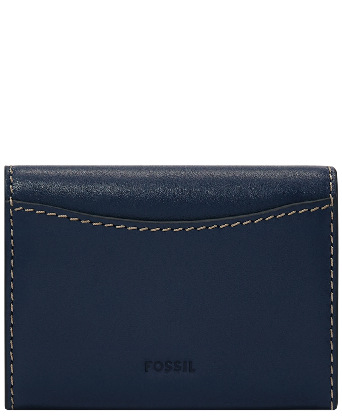 Fossil Lennox Flap Wallet In Blue