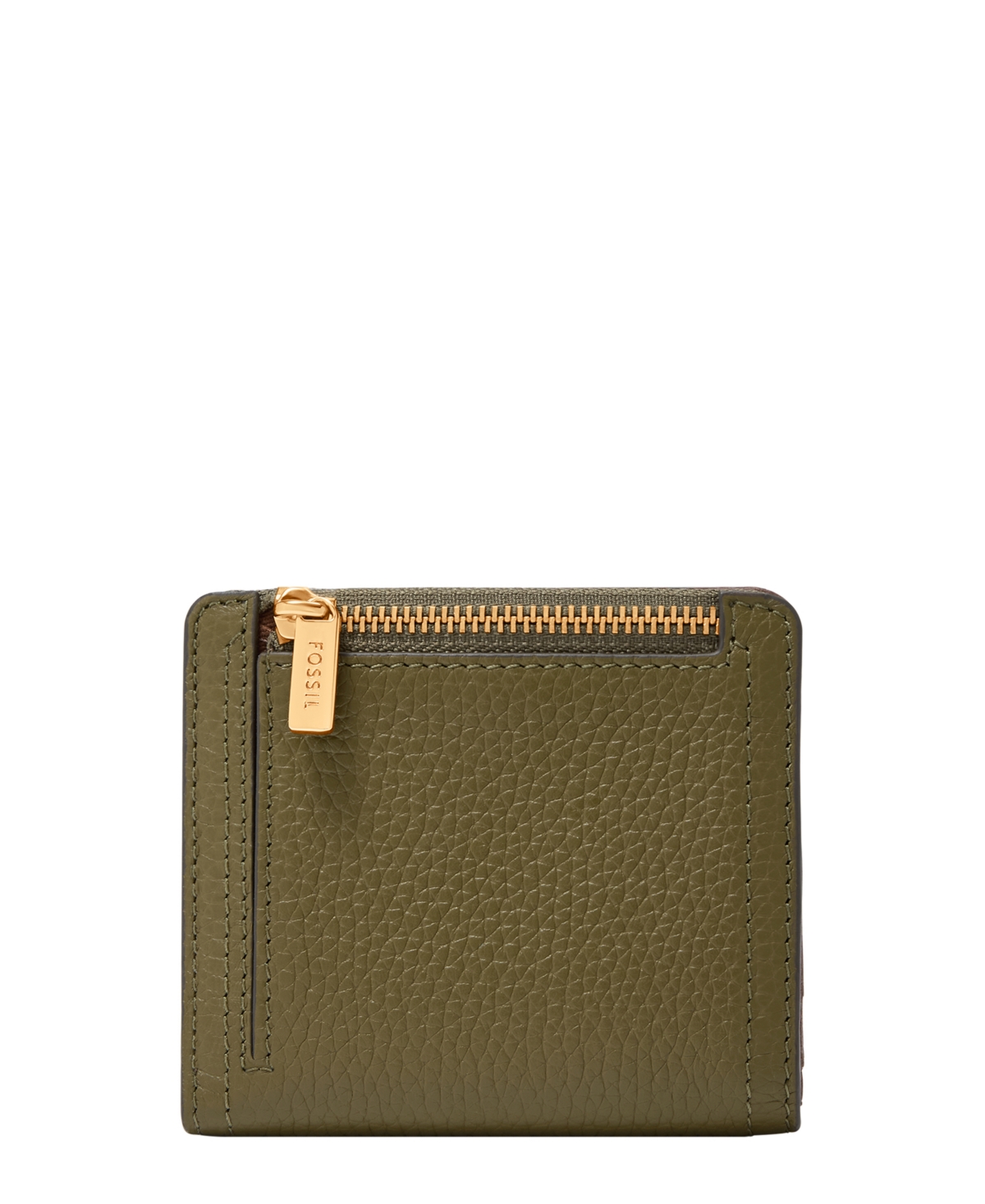 Fossil Logan Leather Small Bifold Wallet In Green