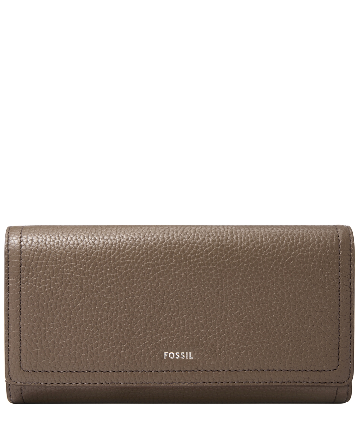 Fossil Logan Rfid Flap Wallet In Gray