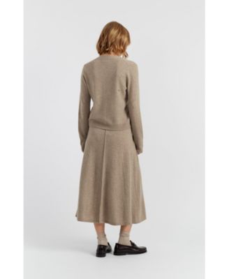 Women's Wool-Cashmere Snoopy Peekabow Cardigan