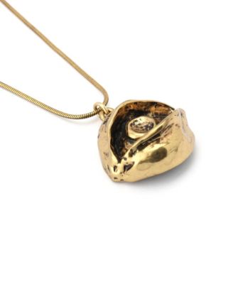 Gold Heirloom Charms Evil Eye Pendant Necklace