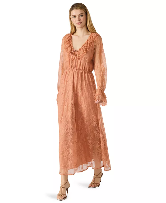 Women's Rosabella Ruffle Collar Midi Dress - thumbnail 3
