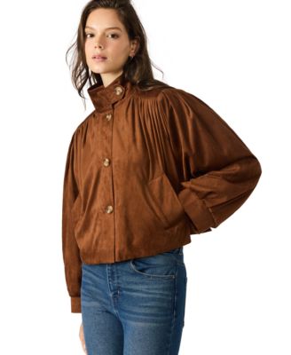 Women's&nbsp;Faux Suede Deirdra High Collar Jacket