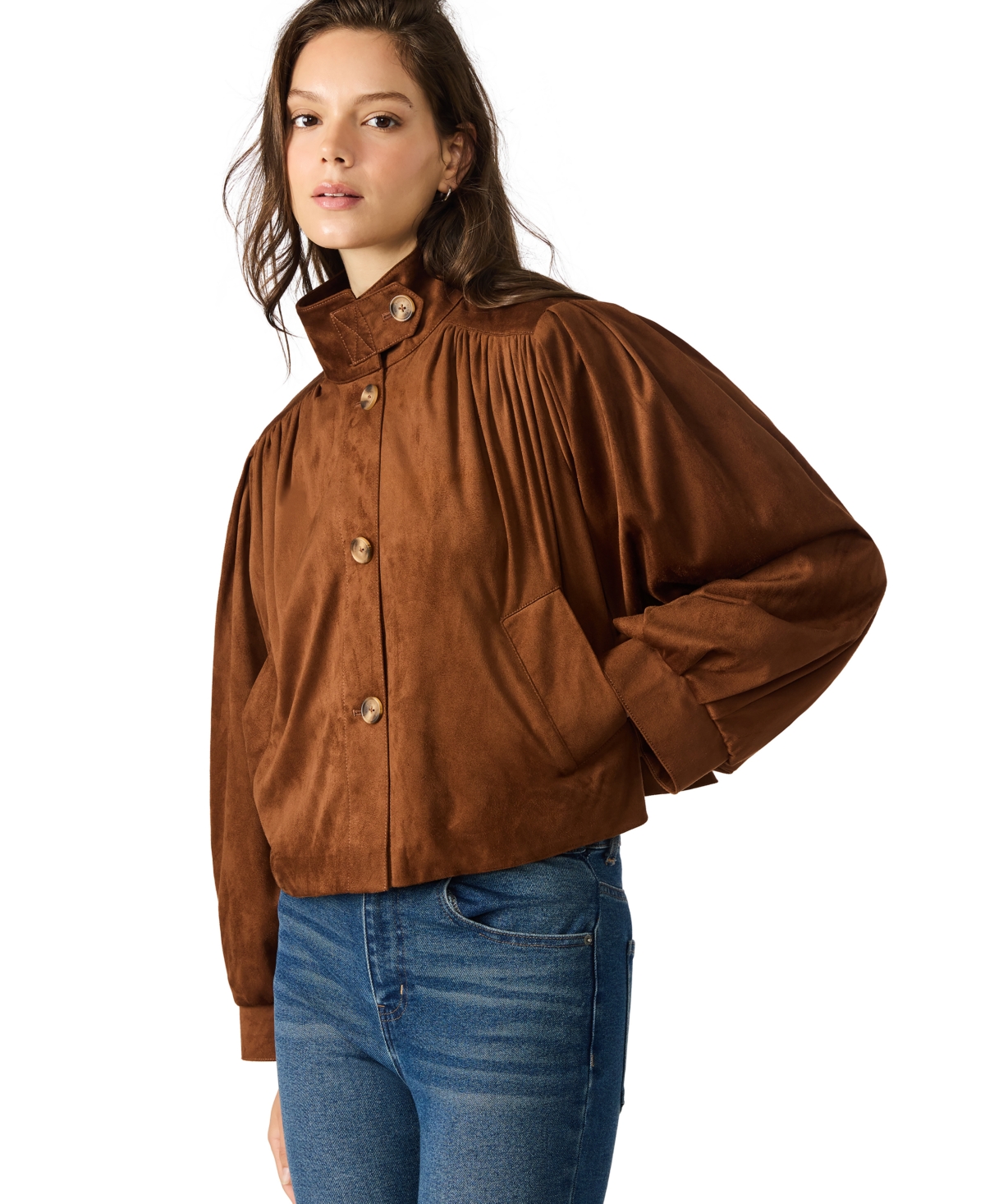 Steve Madden Deirdra Jacket In Brown