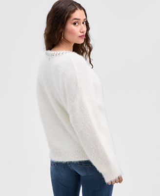 Women's Arisa Rhinestone-Trim Sweater