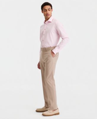 Men's Slim-Fit Solid Dress Pants