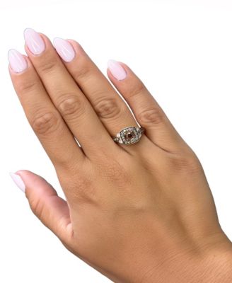 Vanilla and Chocolate Diamond Ring (0.78 ct. t.w.) in 14K Strawberry Gold