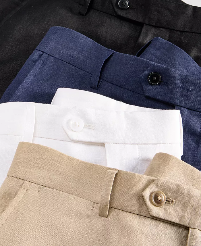 Men's Modern-Fit Linen Dress Pants - thumbnail 8
