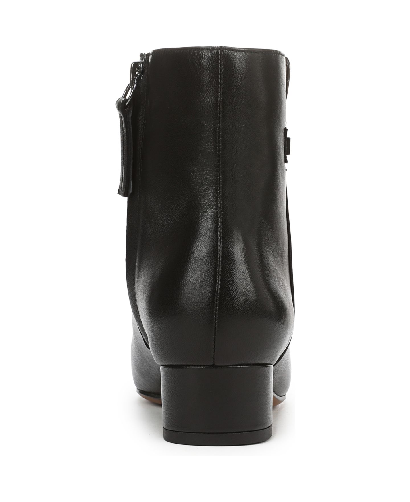Женские ботинки Franco Sarto Luella Square Toe Zip Ankle Booties, цвет: Чёрный кожаный — фото 3