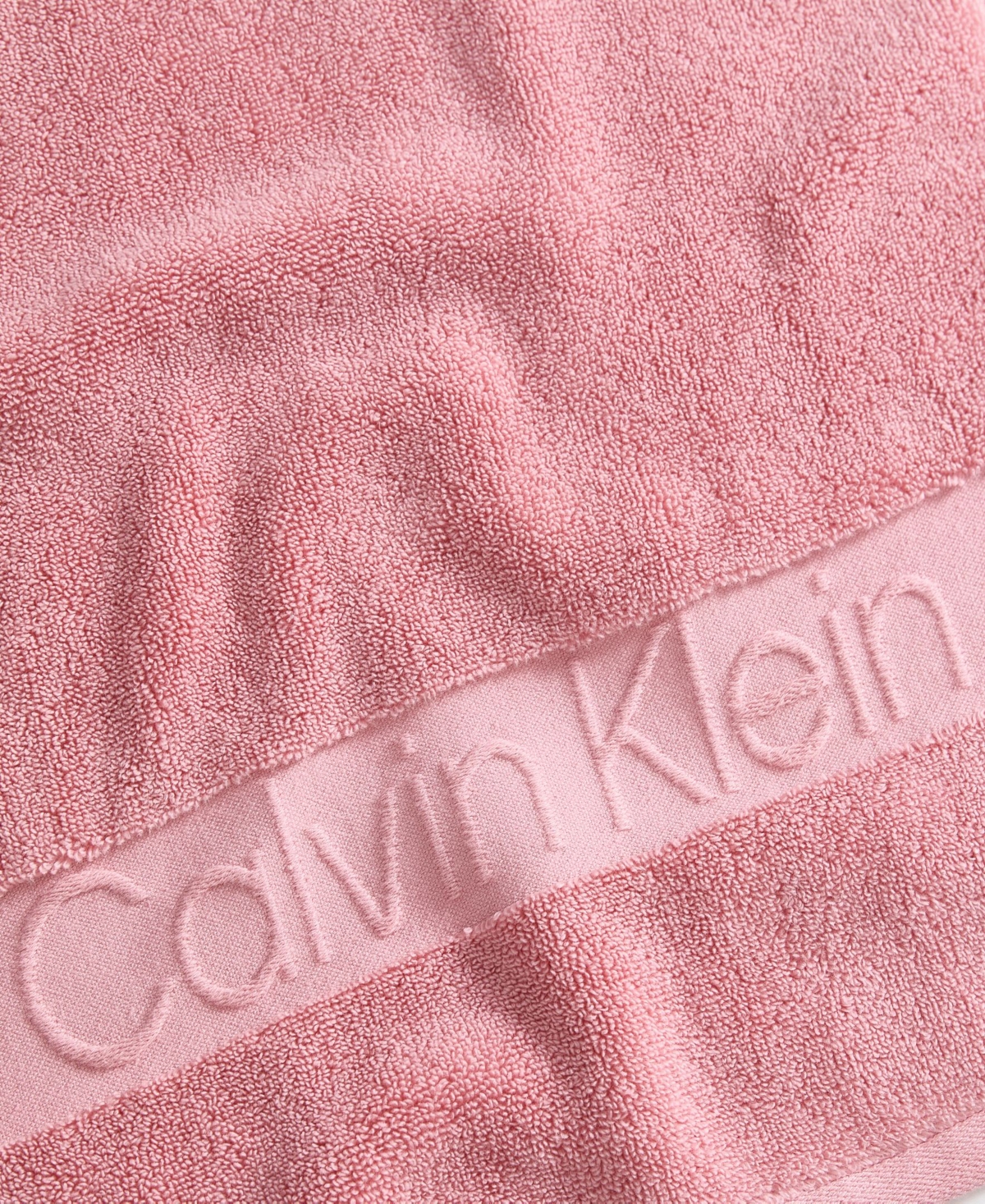 Calvin Klein Iconic Cotton Jacquard Washcloth, 13" x 13"