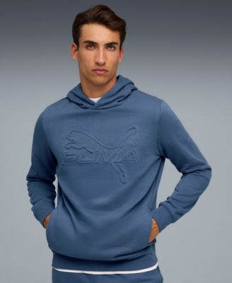 Men's Embossed Logo Hoodie Sweatshirt