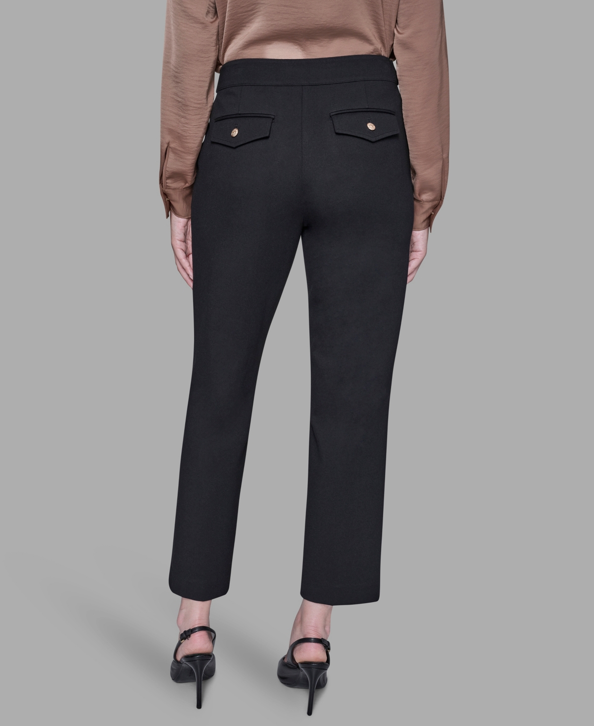 Karl Lagerfeld Women's Ankle-length Suit Pants In Black