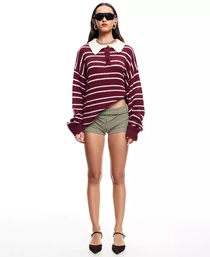 Women's Knit Button-Front Sweater