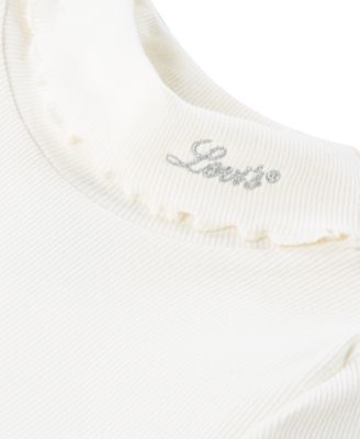 Girls Toddler 2T-4T Long-Sleeve Top Tiered Sparkle Skirtall, 2-Piece Set