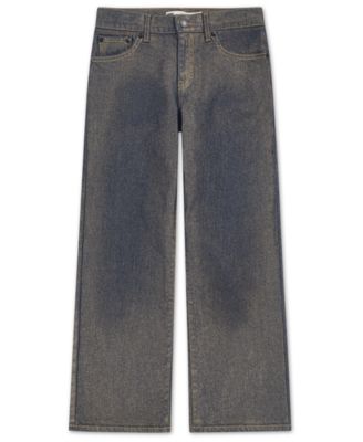 Big Girls Metallic Wide Leg Jeans