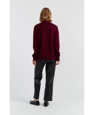 Women's Wool-Cashmere Tea Time Snoopy Sweater
