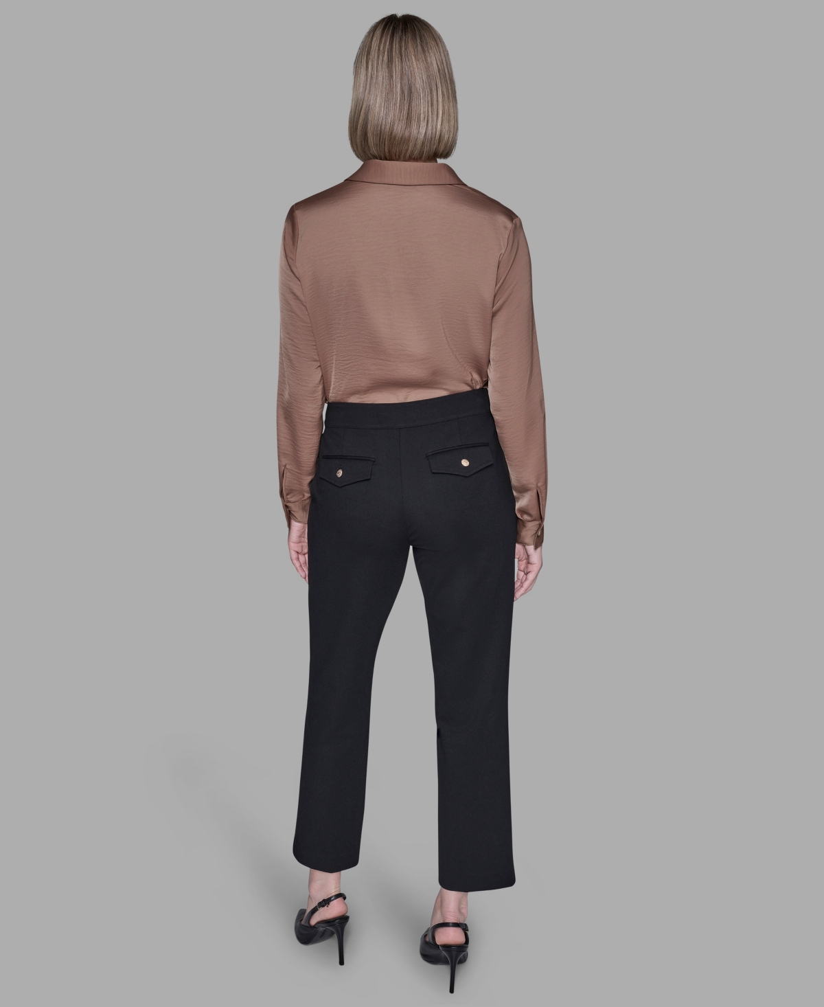 Karl Lagerfeld Women's Ankle-length Suit Pants In Black