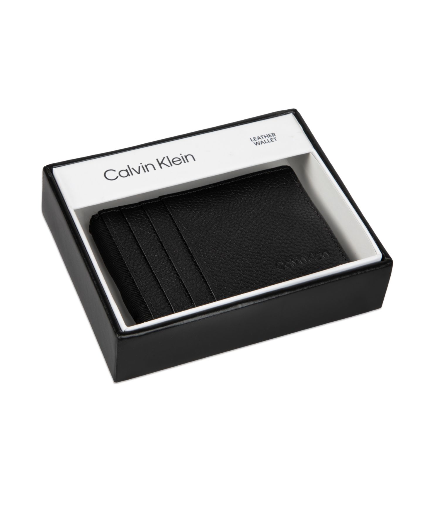 Мужской кошелёк Calvin Klein тройного сложения, защита RFID — фото 9
