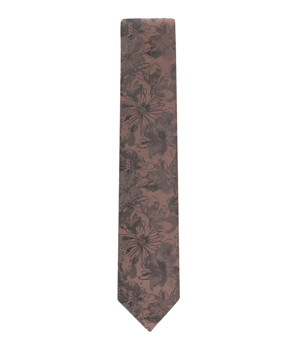 Calvin Klein Men's Maddison Botanical Tie In Brown