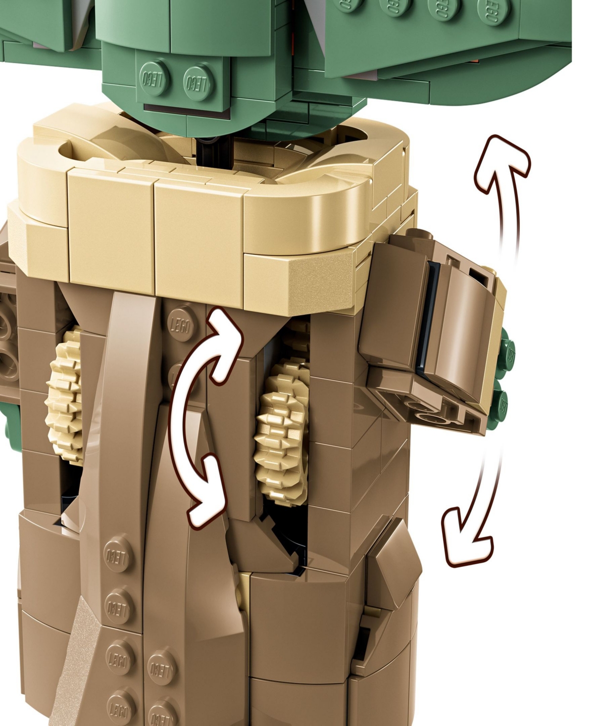Lego Star Wars The Mandalorian Grogu With Hover Pram Buildable Figure In Multi