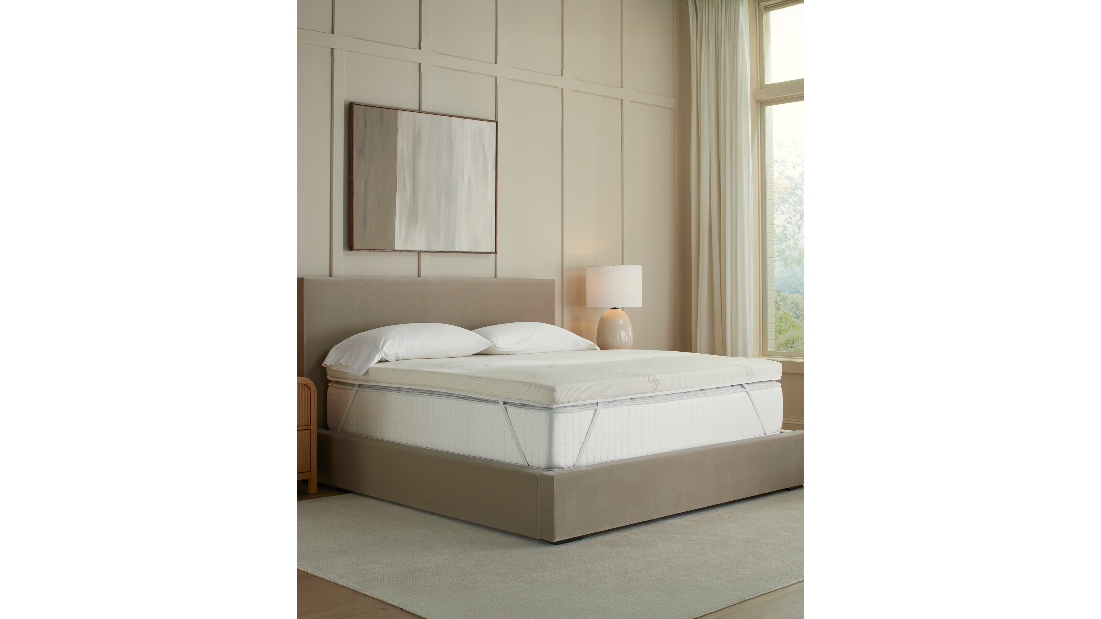 Saatva Graphite Memory Foam Luxury Mattress Topper, Twin Xl