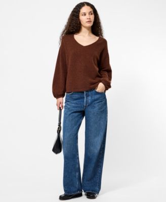 Women's Vhari Knit V-Neck Sweater