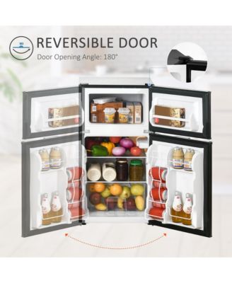 3.2 Cu.Ft Mini Fridge with Freezer and Adjustable Shelf,