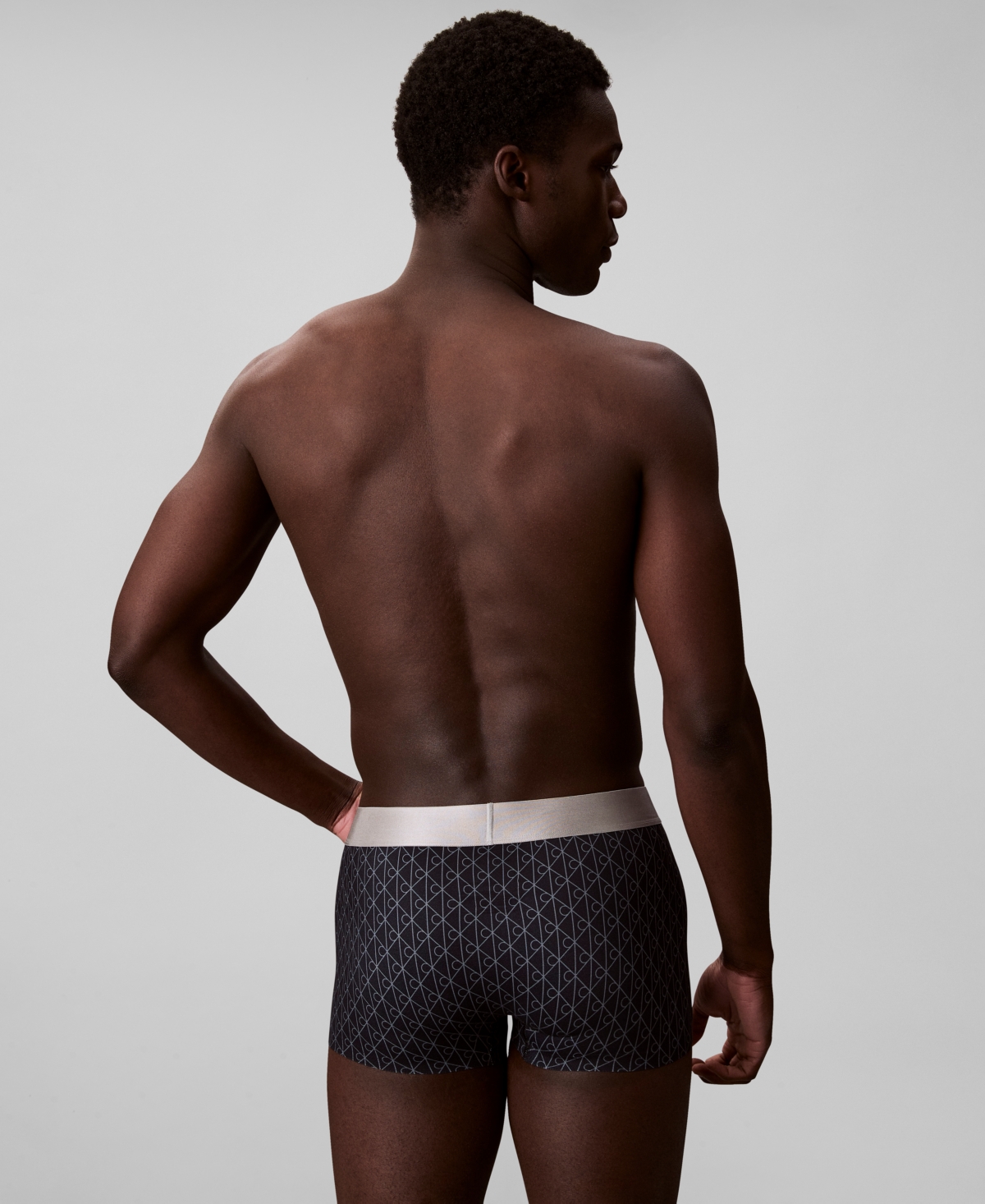 Calvin Klein Men's Logo Trunks In Brown