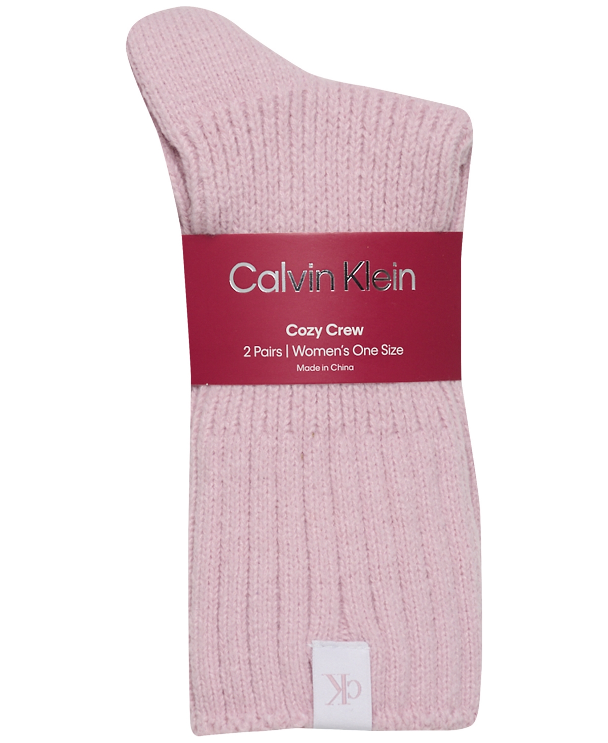 Calvin Klein Women's 2-pack Fluffy Crew Socks Set In Multi