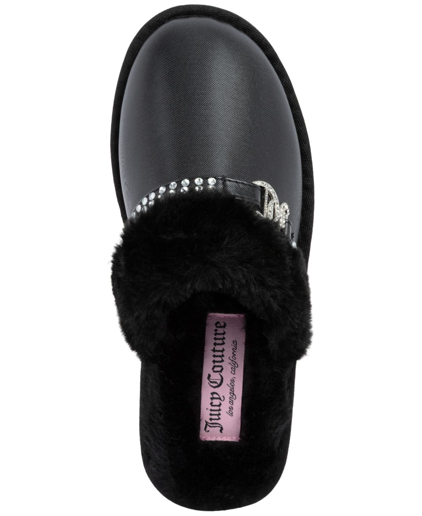 Женские тапочки Juicy Couture Kuffington Closed Toe Slipper, цвет: Чёрный — фото 3