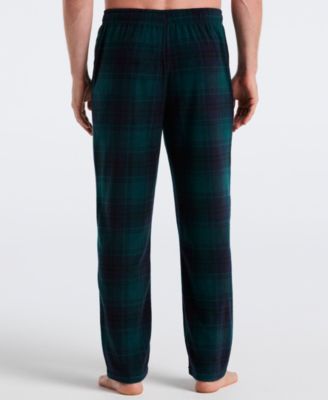 Men's Fleece Buffalo Plaid Print Sleep Pants