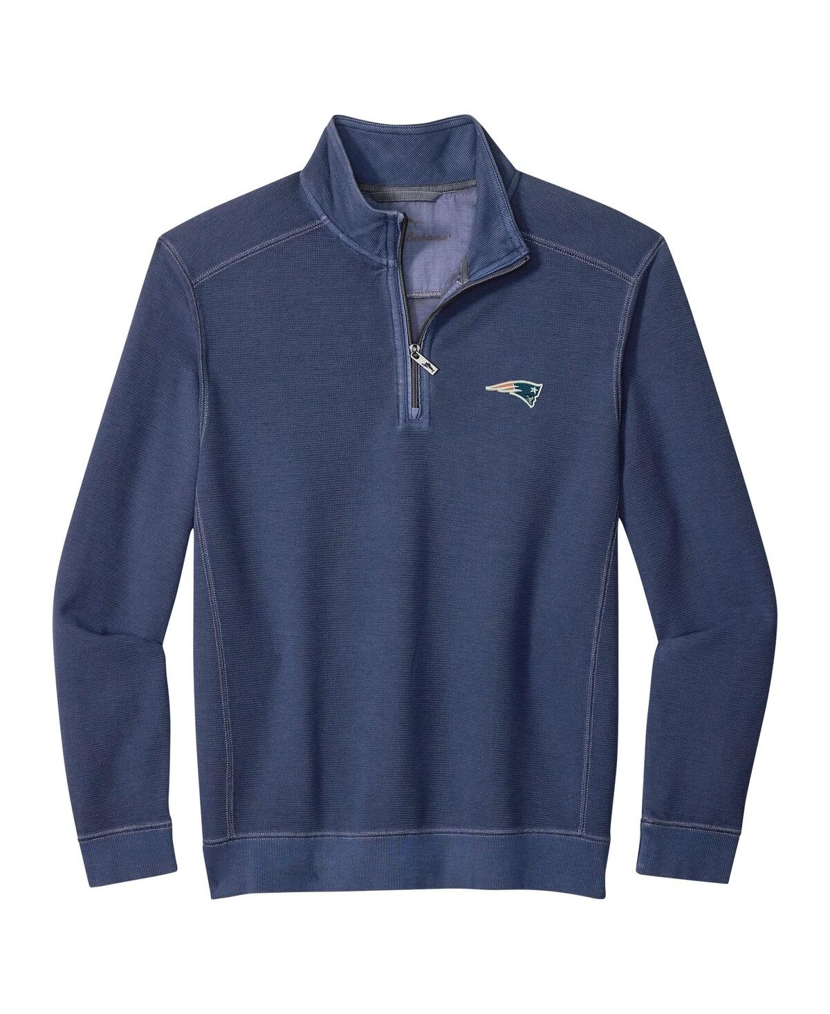 Tommy Bahama Men's Navy New England Patriots Big Tall Montego Bay Half-Zip Pullover Sweatshirt
