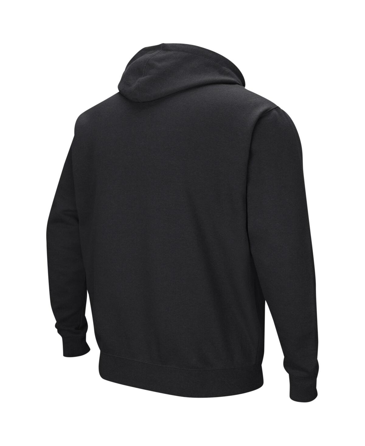 Colosseum Men's Black Washington Huskies Double Arch Pullover Hoodie In Black